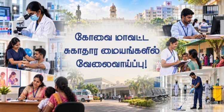 கோவை மாவட்ட சுகாதார மையங்களில் வேலைவாய்ப்பு!