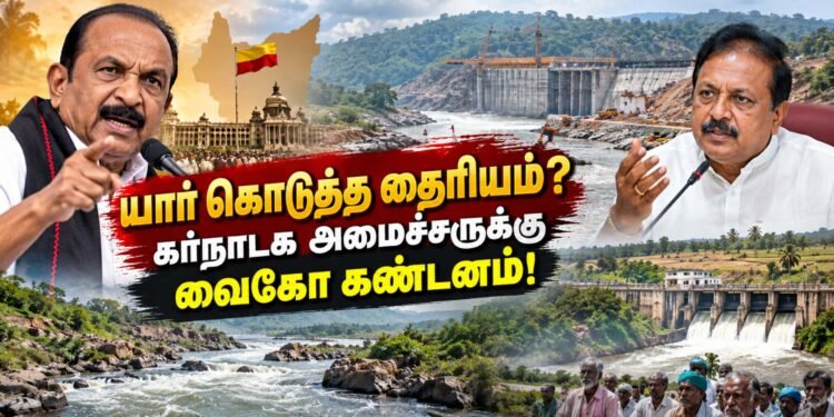 யார் கொடுத்த தைரியம்? கர்நாடக அமைச்சருக்கு வைகோ கண்டனம்!