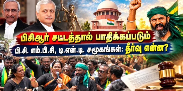 பிசிஆர் சட்டத்தால் பாதிக்கப்படும் பி.சி. எம்.பி.சி, டி.என்.டி. சமூகங்கள்: தீர்வு என்ன?